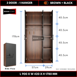 3 Door Wardrobe 178cm — 23