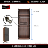 2 Door Wardrobe 178cm — 16