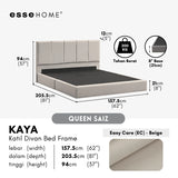 Kaya Bed Frame Divan Bed Katil Fabrik Upholstered Bed B801 — 10