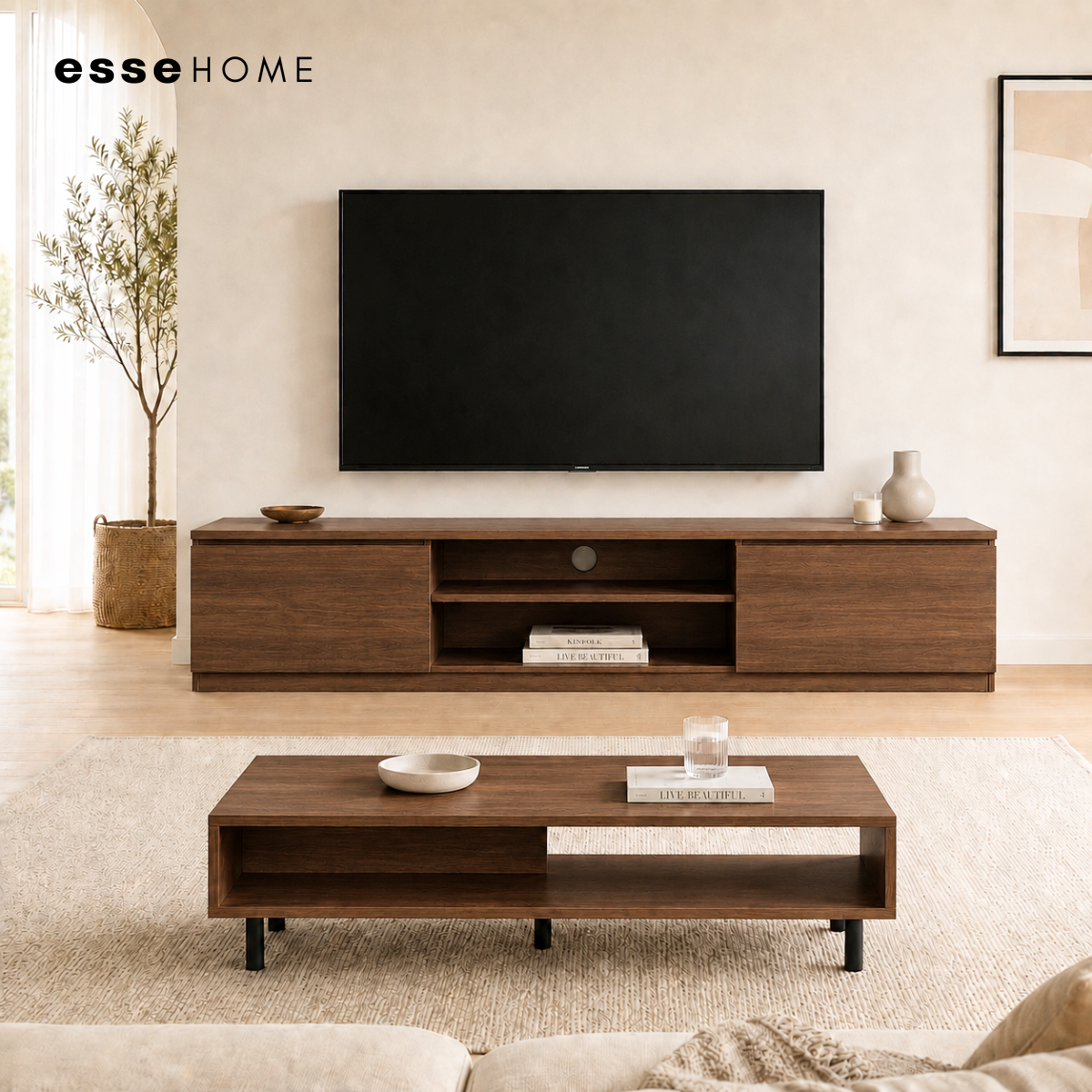 6ft Floor TV Cabinet 180cm — 3