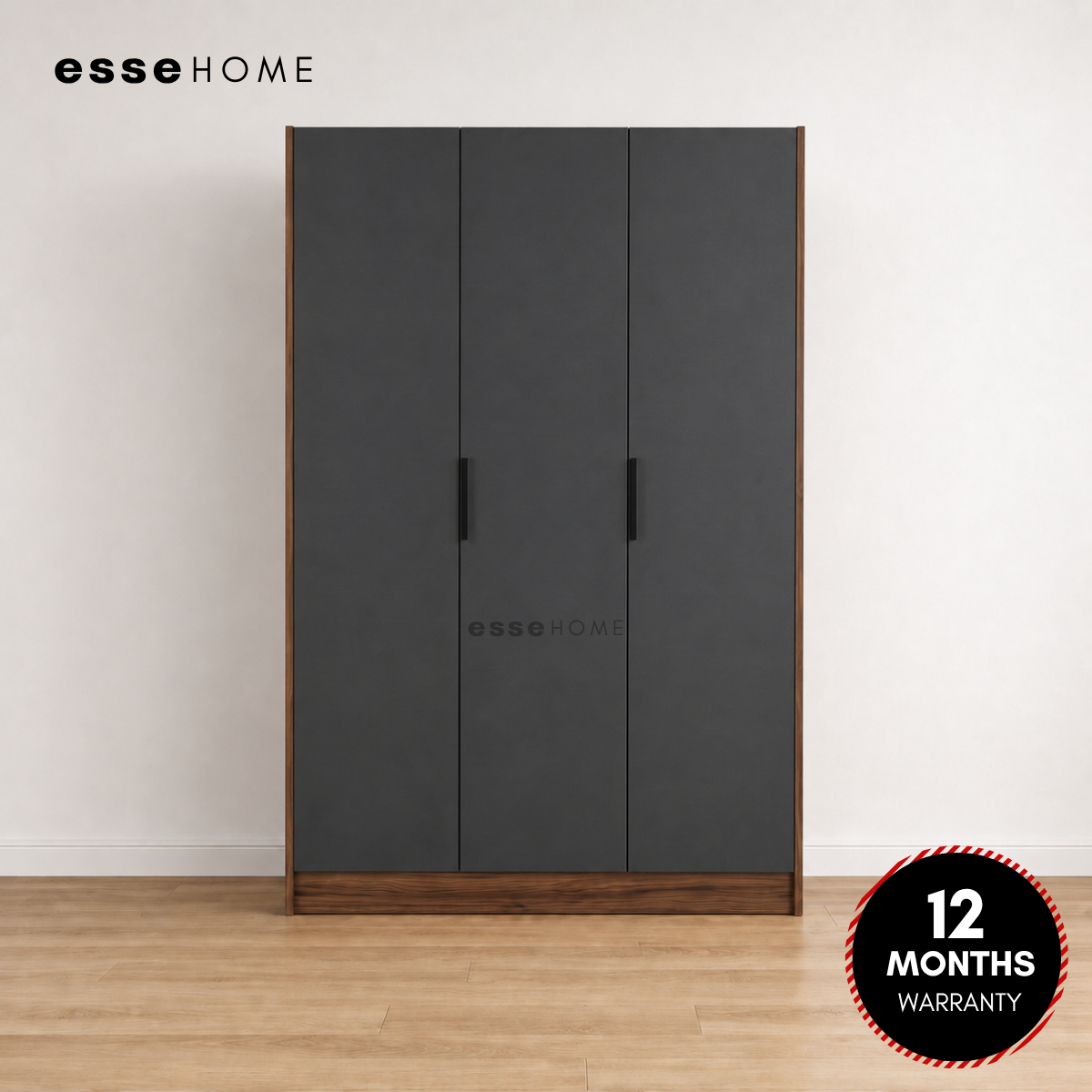 Alo Premium 3 Door Wardrobe H192cm W120cm D45cm — 8