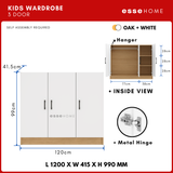 3 Door Kid Wardrobe Cabinet — 9