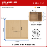 3 Door Kid Wardrobe Cabinet — 8