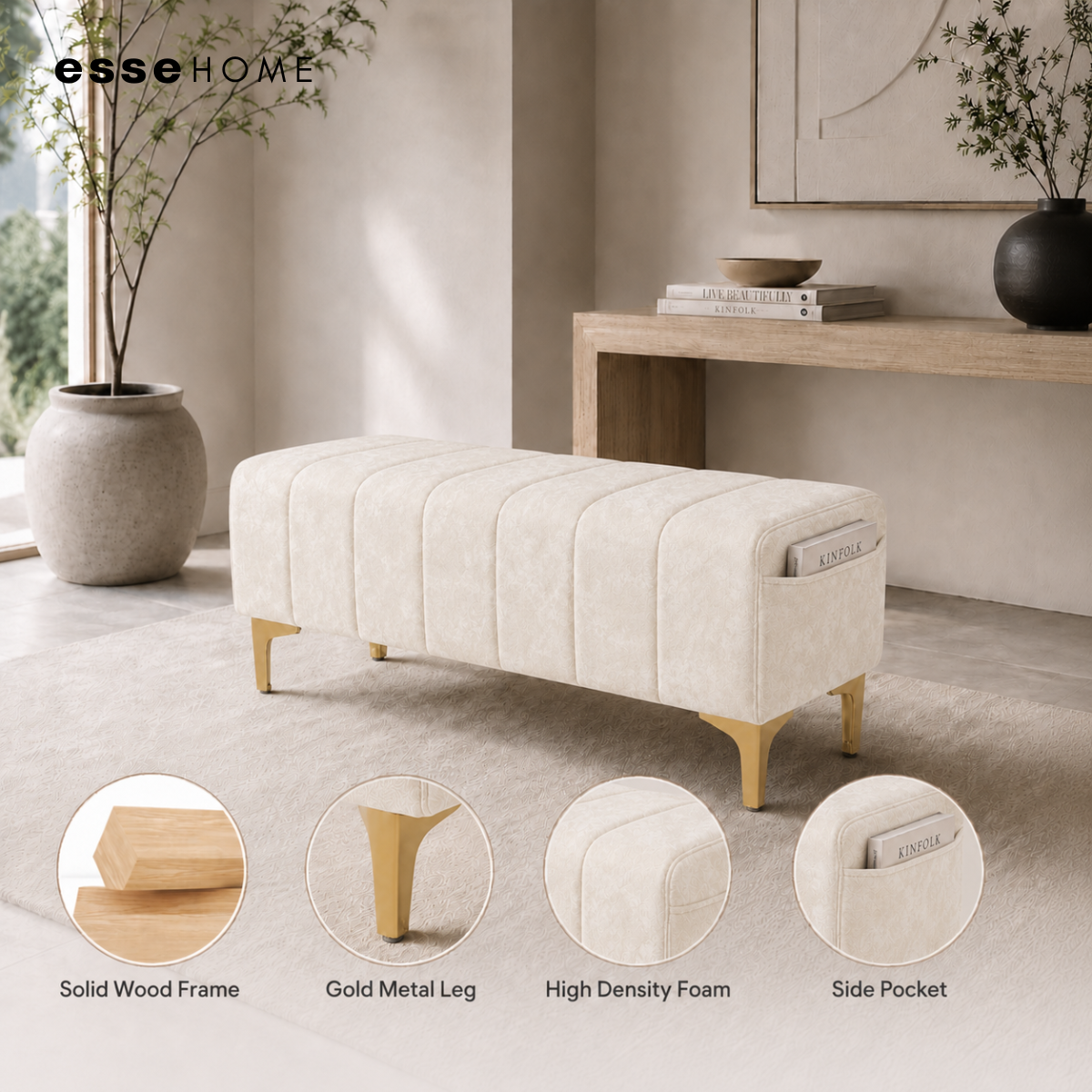 Long Stool Sofa Bench — 4
