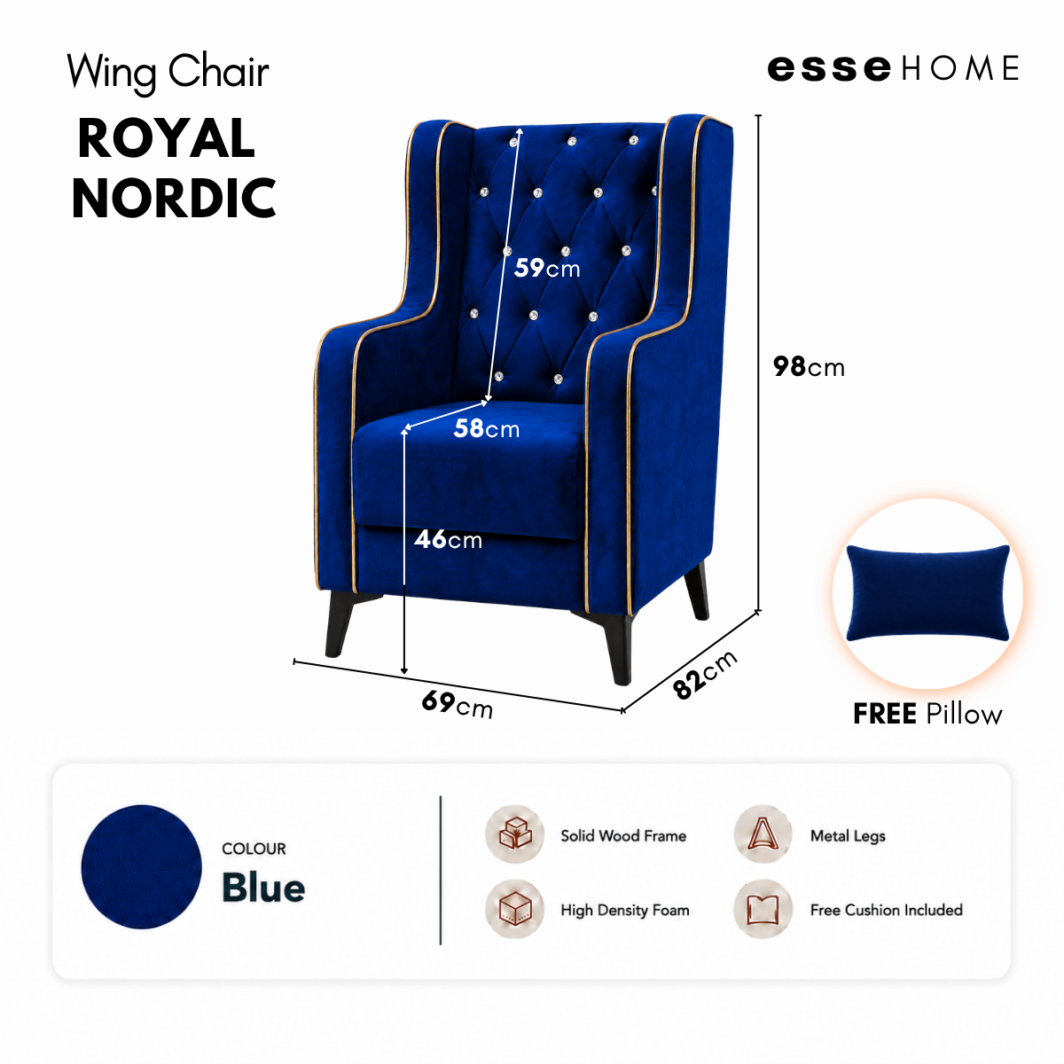 Royal Nordic Wing Chair — 9