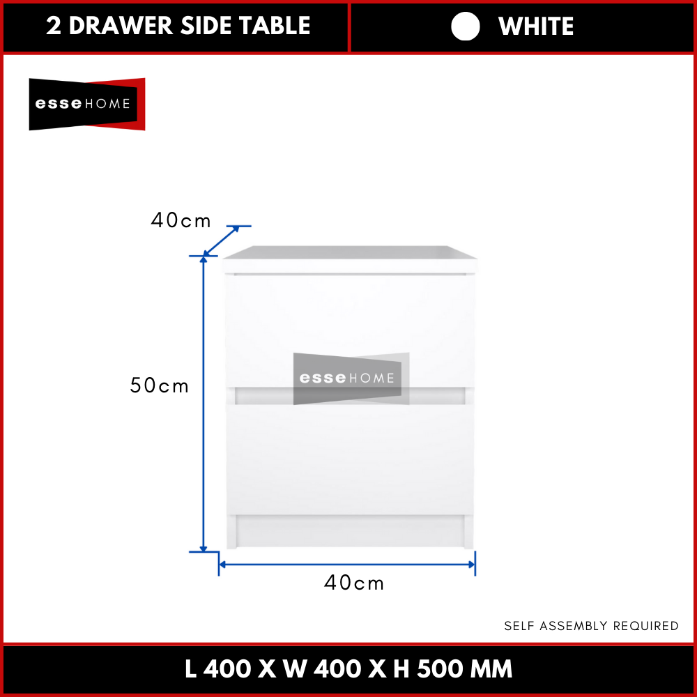 Side Table with Drawer 50cm — 5