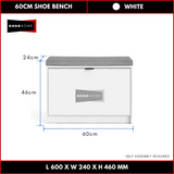 Shoe Bench Cabinet 46cm — 6