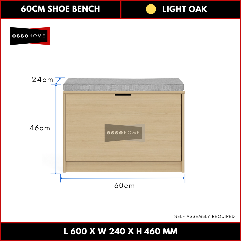 Shoe Bench Cabinet 46cm — 8