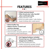4 Layer Chest Drawer Wide 60cm Height 105cm — 4