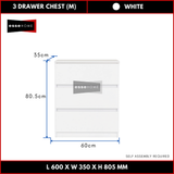 3 Layer Chest Drawer Wide 60cm Height 80cm  — 5