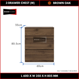 3 Layer Chest Drawer Wide 60cm Height 80cm  — 6