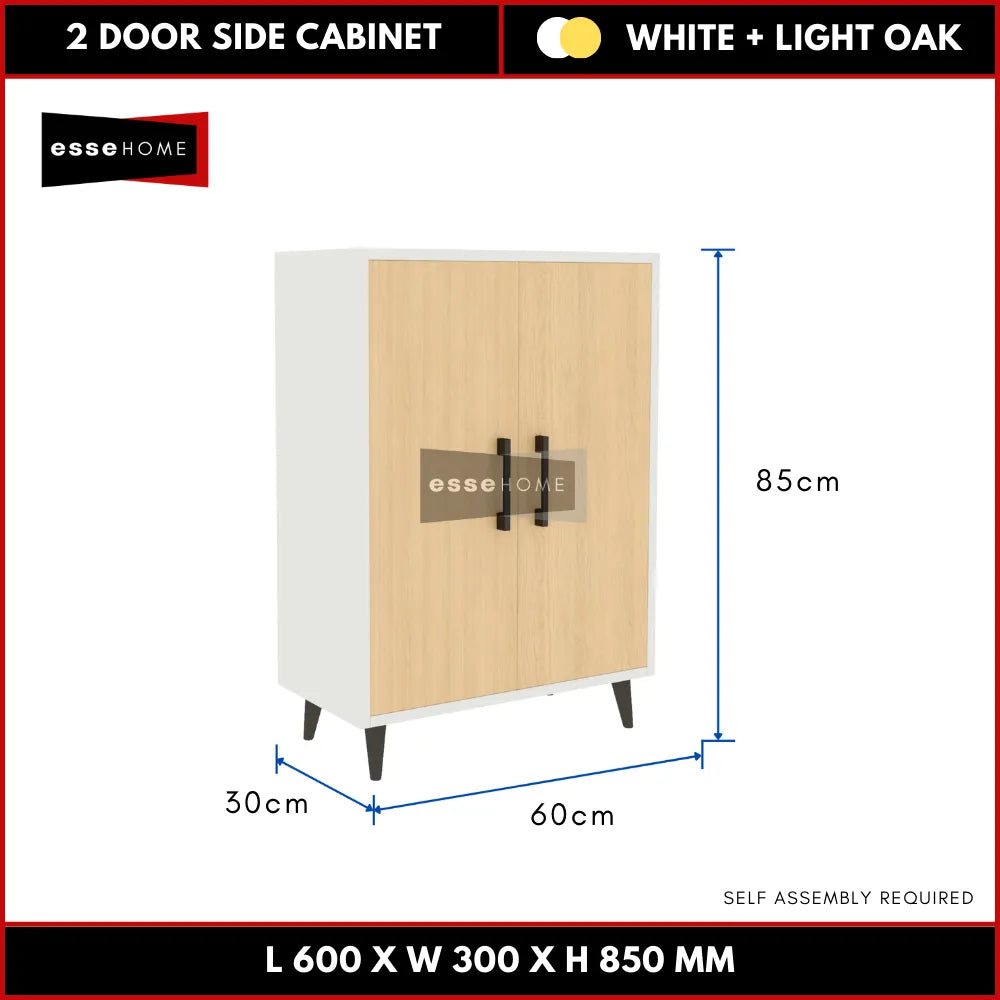 2 Door Side Cabinet 85cm — 7