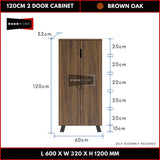 2 Door 5 Tier Multipurpose Shoe Cabinet 120cm — 6