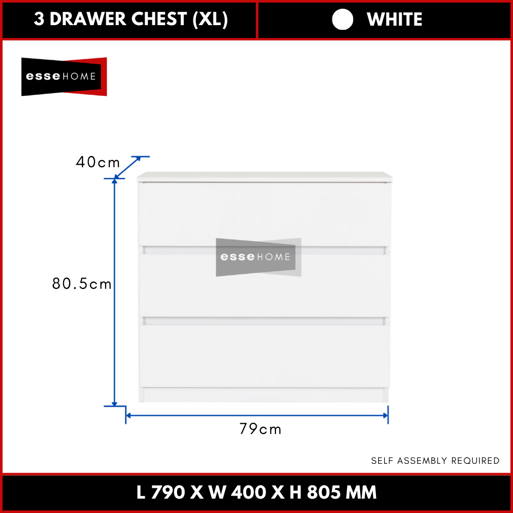 3 Layer Chest Drawer Size XL 80cm — 6