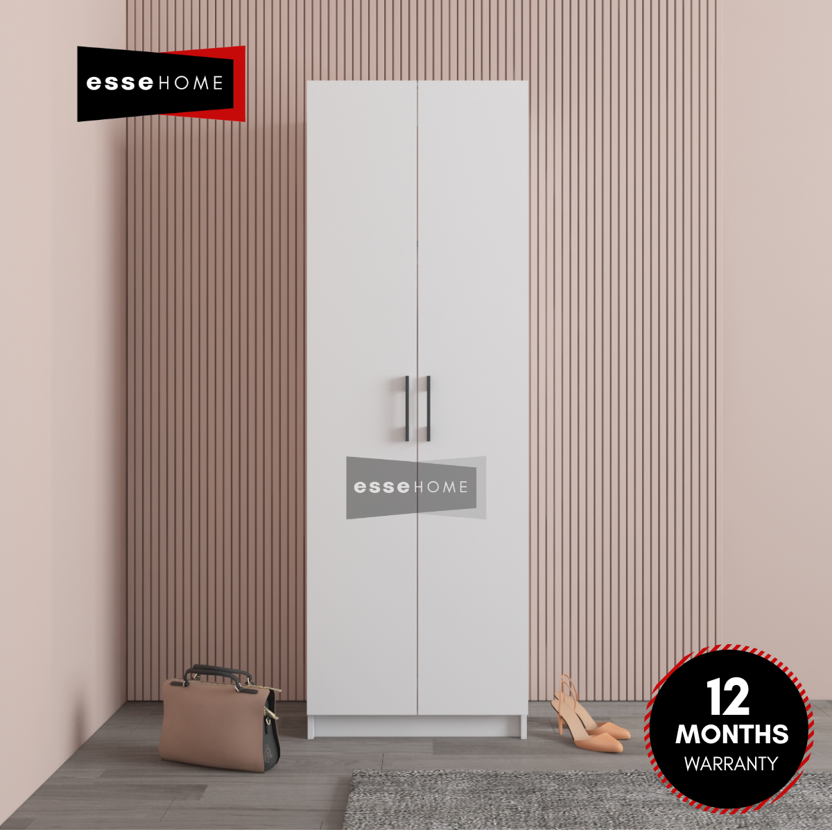 2 Door Wardrobe 178cm — 3