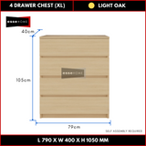 4 Layer Chest Drawer Size XL 105cm — 8