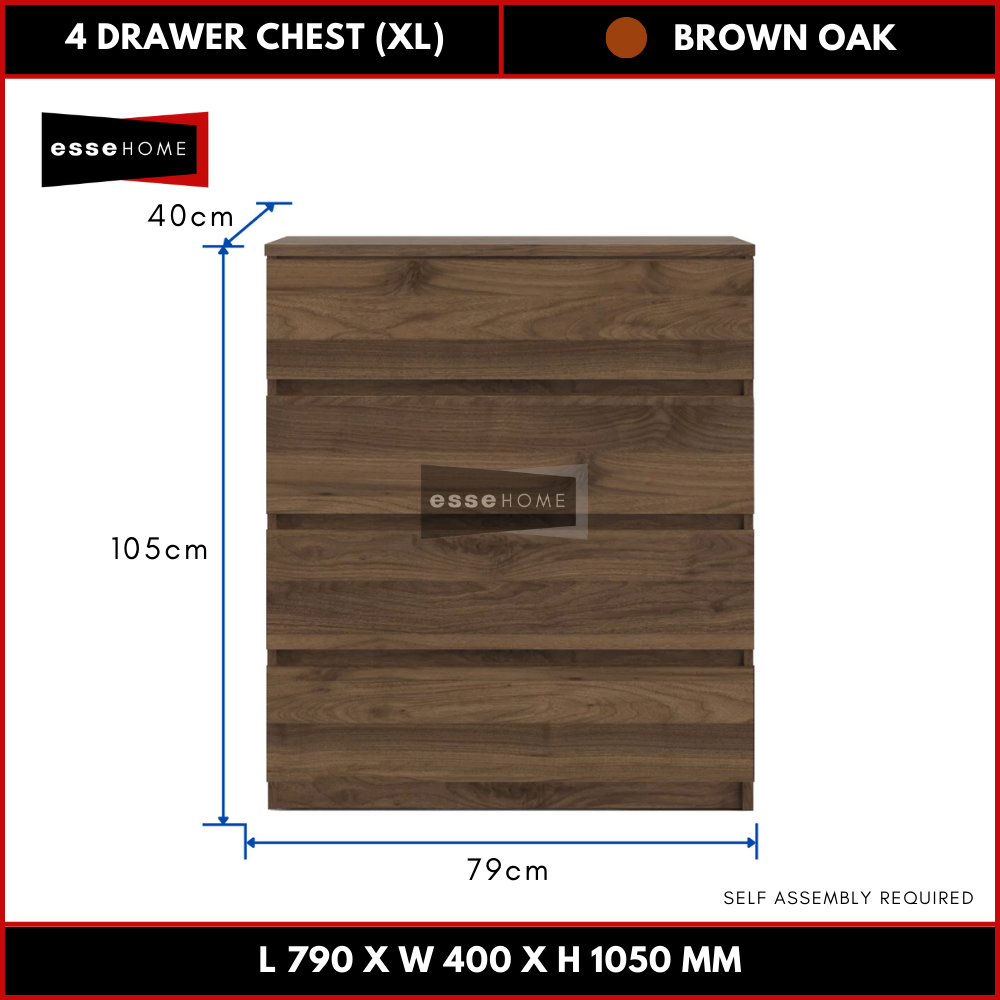 4 Layer Chest Drawer Size XL 105cm — 7