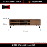 5ft TV Cabinet with Leg 150cm — 5