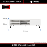 5ft TV Cabinet with Leg 150cm — 4