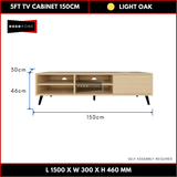 5ft TV Cabinet with Leg 150cm — 6