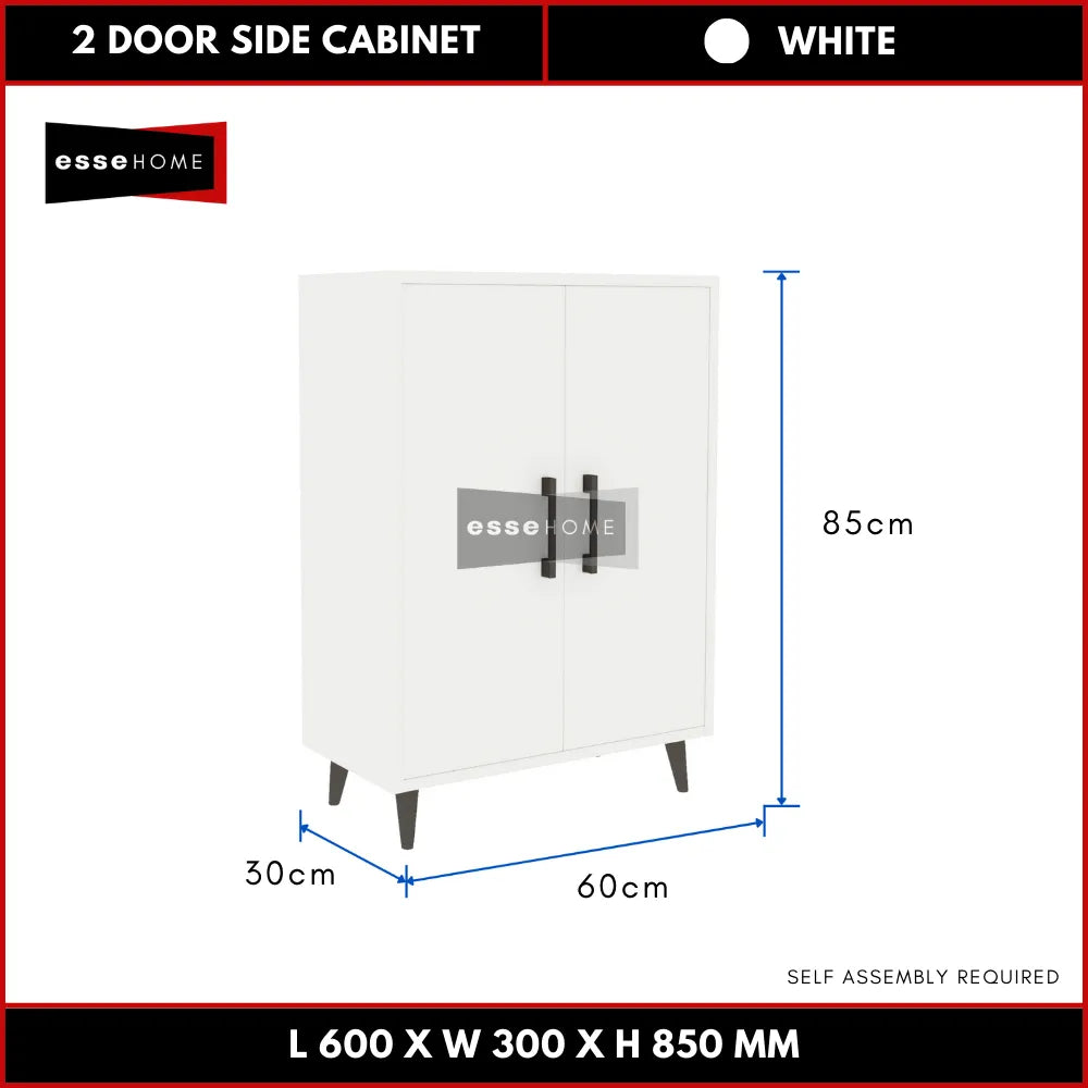 2 Door Side Cabinet 85cm — 8