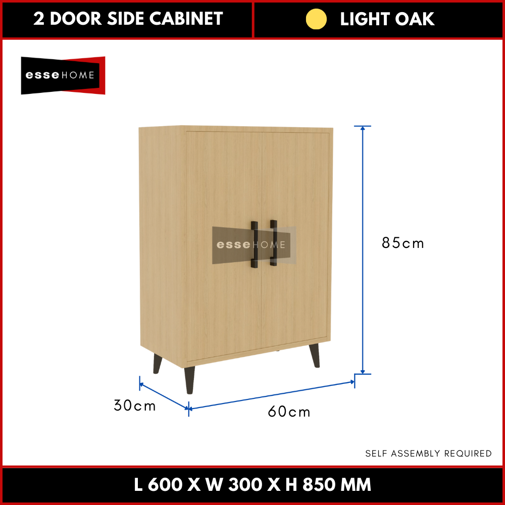 2 Door Side Cabinet 85cm — 10