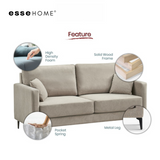 Sofa Lily 3 Seater Easy Clean Fabric with Pocket Spring — 8