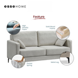 Sofa Lily 3 Seater Easy Clean Fabric with Pocket Spring — 5