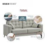 Sofa Lexie 3 Seater Easy Clean Fabric with Pocket Spring — 8