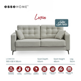 Sofa Lexie 3 Seater Easy Clean Fabric with Pocket Spring — 7