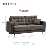 Sofa Lexie 3 Seater Easy Clean Fabric with Pocket Spring — 10