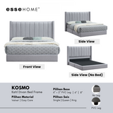 Kosmo Bed Frame Divan Bed Katil Fabrik Upholstered Bed B800 — 4