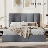 Kaya Bed Frame Divan Bed Katil Fabrik Upholstered Bed B801 — 3
