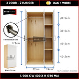 3 Door Wardrobe 178cm — 17