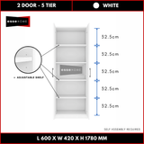 2 Door Wardrobe 178cm — 17