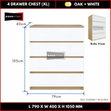 4 Layer Chest Drawer Size XL 105cm — 9