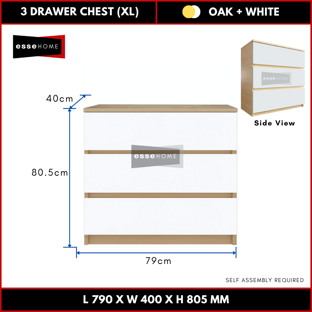 3 Layer Chest Drawer Size XL 80cm — 9