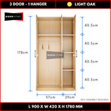 3 Door Wardrobe 178cm — 21