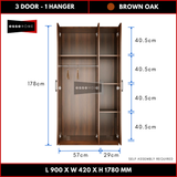 3 Door Wardrobe 178cm — 20